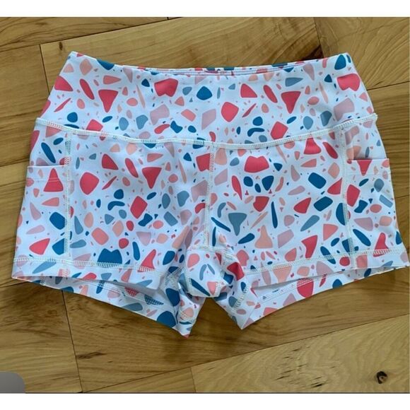 Feed me fight me large athlete shorts FMFM fruity pebble shorts limited workout - Picture 1 of 2